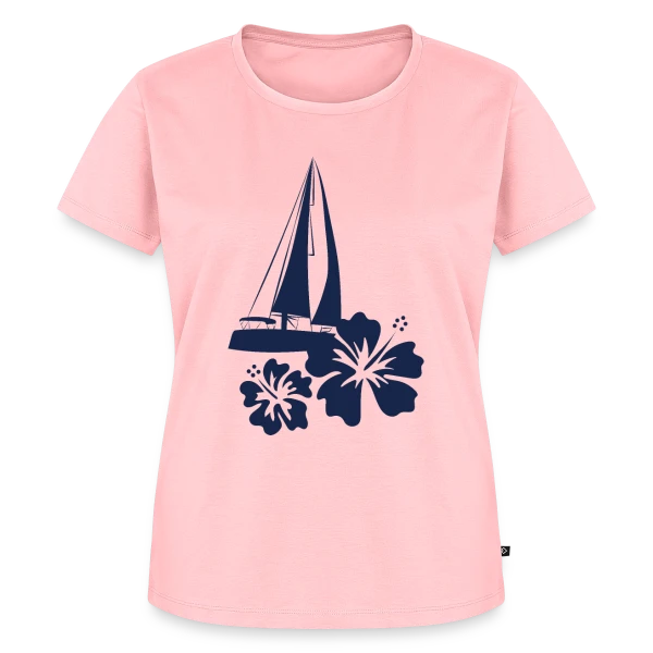 Voilier sur l'Océan Pacifique sur T-shirt Premium bio Femme