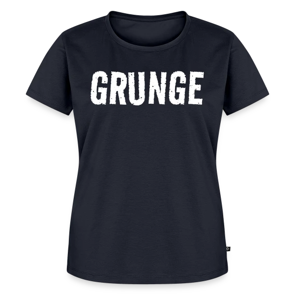Maquette de T-shirt Premium bio Femme « Esprit Grunge Blanc » à personnaliser