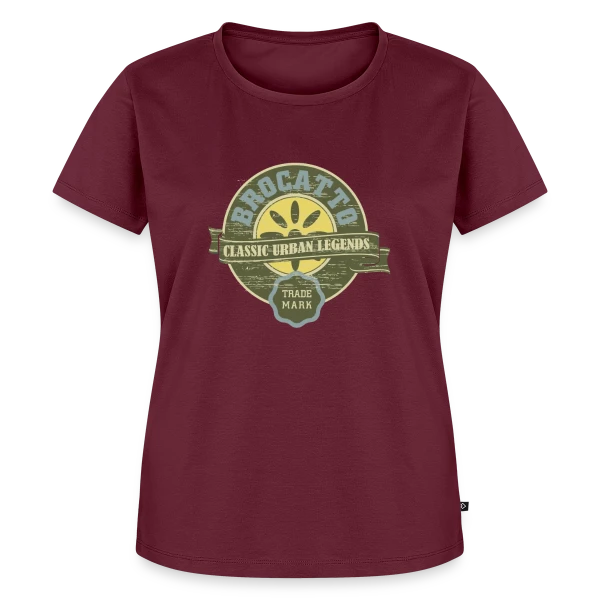 Maquette de T-shirt Premium bio Femme « Brocatto Légendes Urbaines Classiques » à personnaliser
