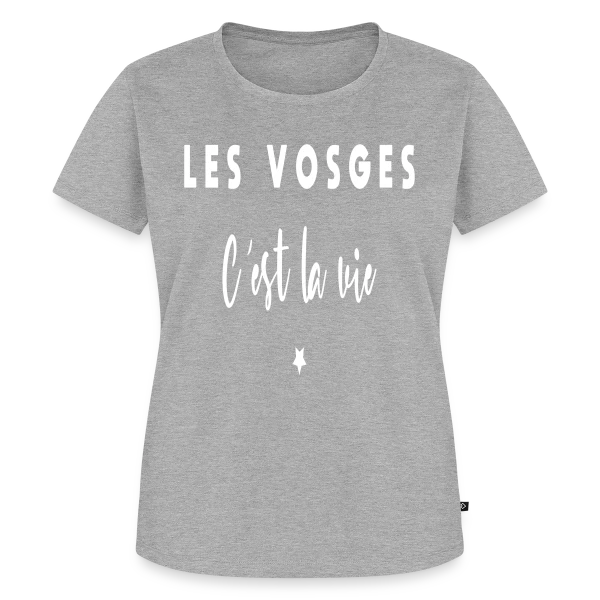 Maquette de T-shirt Premium bio Femme « Les Vosges, C'est la Vie ! » à personnaliser