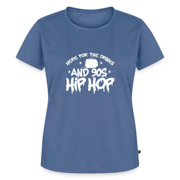 Maquette de T-shirt Premium bio Femme « Classiques Hip Hop & Rap des Années 90 » à personnaliser