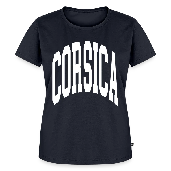Maquette de T-shirt Premium bio Femme « Korsika Simple » à personnaliser