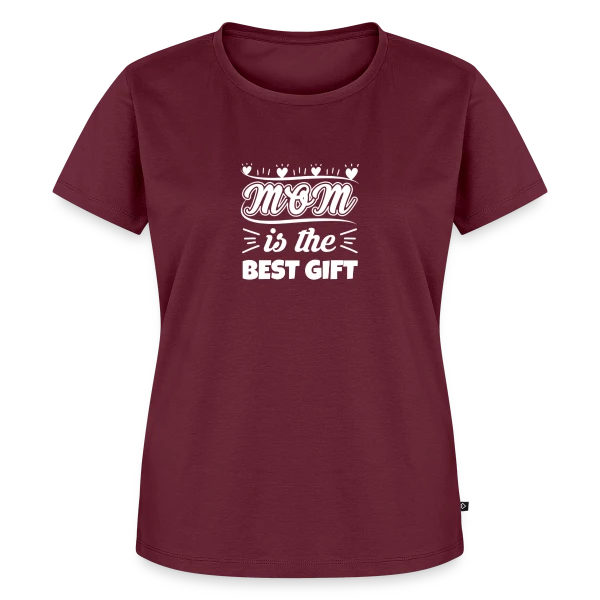 Maquette de T-shirt Premium bio Femme « Meilleure Maman : Fête des Mères Unique » à personnaliser