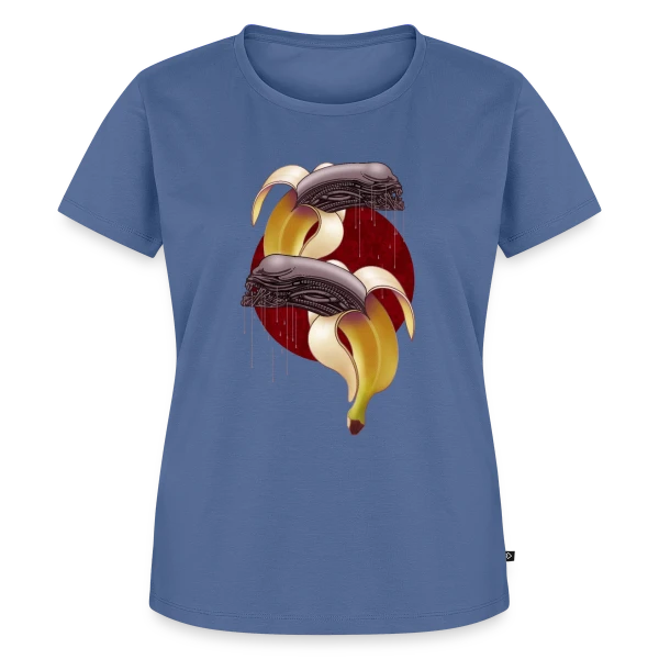 Maquette de T-shirt Premium bio Femme « Banane Extraterrestre » à personnaliser