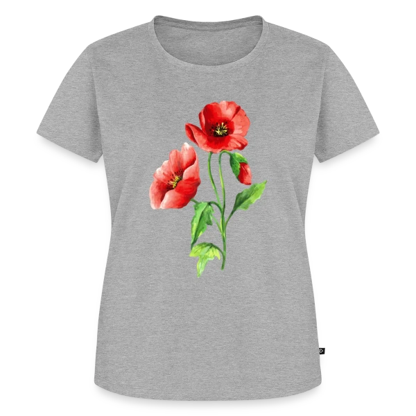 Maquette de T-shirt Premium bio Femme « Jardin Fleuri Intemporel » à personnaliser