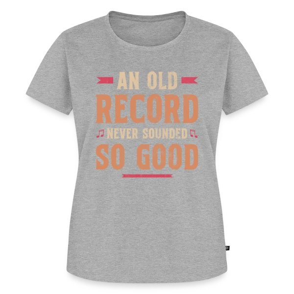 Maquette de T-shirt Premium bio Femme « Collectionneur Vinyle Plattenspieler » à personnaliser