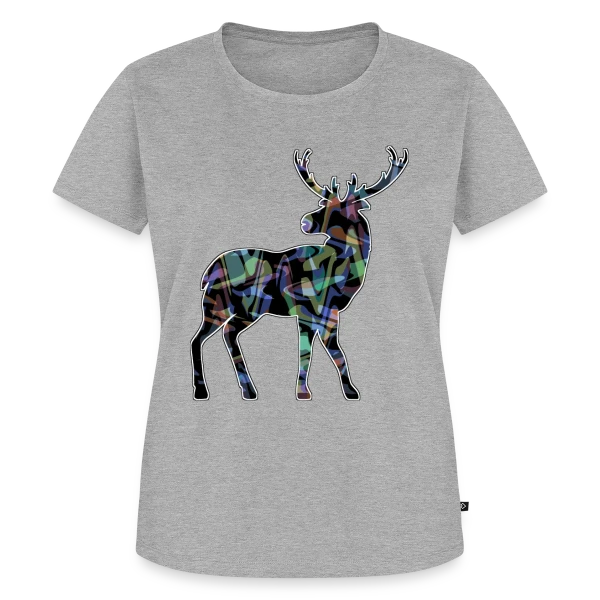Maquette de T-shirt Premium bio Femme « Majestueux Cerf » à personnaliser