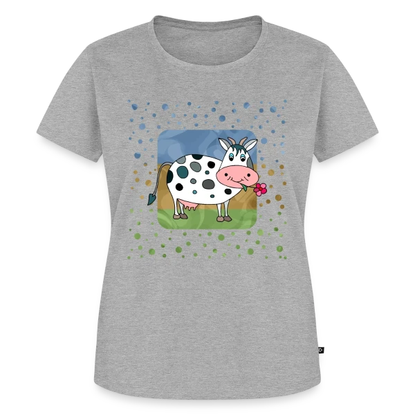 La Vache Joyeuse sur T-shirt Premium bio Femme