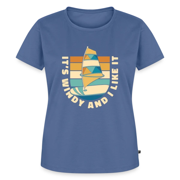 Maquette de T-shirt Premium bio Femme « Wing Surf | L'Art du Wing Foil » à personnaliser