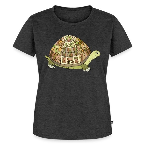 Maquette de T-shirt Premium bio Femme « Tortue Mignonne » à personnaliser
