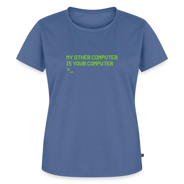 Maquette de T-shirt Premium bio Femme « Hacker Codeur Computerfreak Nerd - Cadeau Hacking » à personnaliser