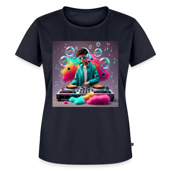 Maquette de T-shirt Premium bio Femme « Console Gaming : L'Essentiel du Passionné de Jeux Vidéo » à personnaliser
