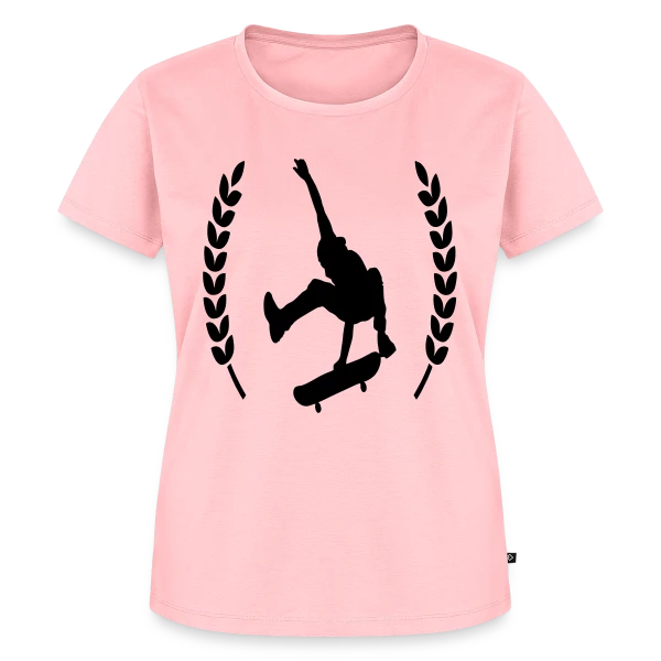 Maquette de T-shirt Premium bio Femme « Passion Skate & Skateboard » à personnaliser