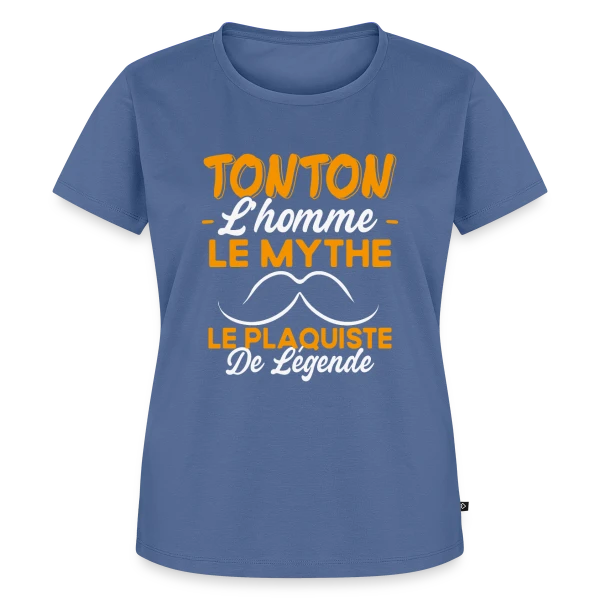 Maquette de T-shirt Premium bio Femme « Tonton Le Plaquiste de Légende - Cadeau Humour » à personnaliser