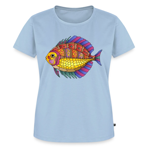 Maquette de T-shirt Premium bio Femme « Ryba, l'Esprit du Poisson » à personnaliser