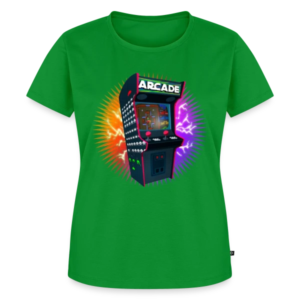 Maquette de T-shirt Premium bio Femme « Gauntlet Pixel Art : T-shirt Arcade Rétro Gaming Emblématique » à personnaliser