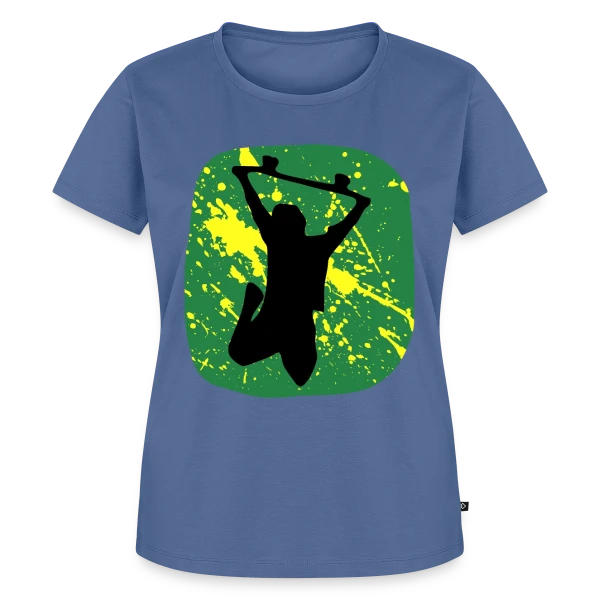 Maquette de T-shirt Premium bio Femme « L'Essence du Skateur : Skate & Longboard » à personnaliser