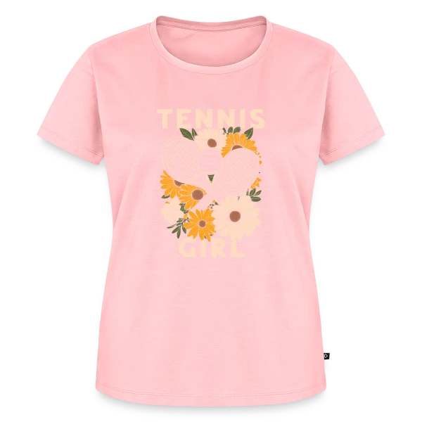 Maquette de T-shirt Premium bio Femme « Tennis : Joueuse et Passionnée » à personnaliser