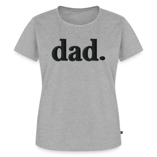 Maquette de T-shirt Premium bio Femme « Brodé 'Dad' - Style Élégant et Minimaliste » à personnaliser