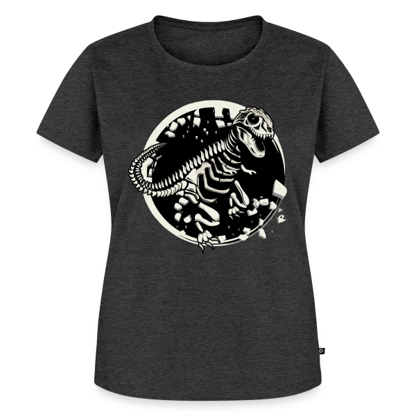 Maquette de T-shirt Premium bio Femme « T-Rex Fossile : Le Squelette de Dinosaure Mythique » à personnaliser