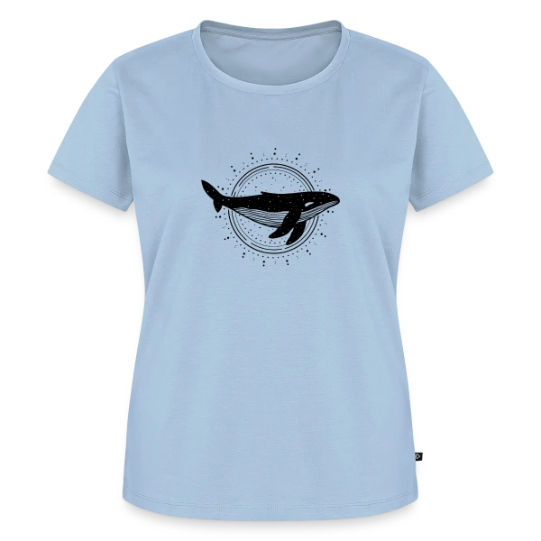 Maquette de T-shirt Premium bio Femme « Esprit des Eaux : Baleine Protectrice » à personnaliser