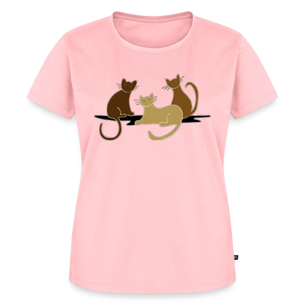 Maquette de T-shirt Premium bio Femme « L'Amour des Chats » à personnaliser