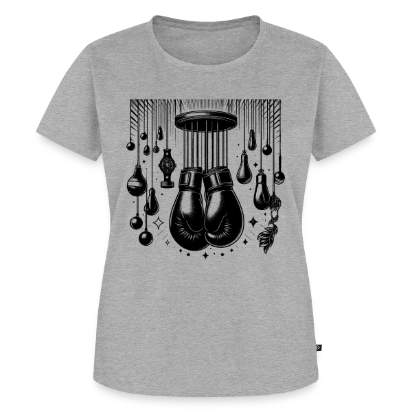 Maquette de T-shirt Premium bio Femme « Coach Boxe : L'Entraîneur Passionné » à personnaliser