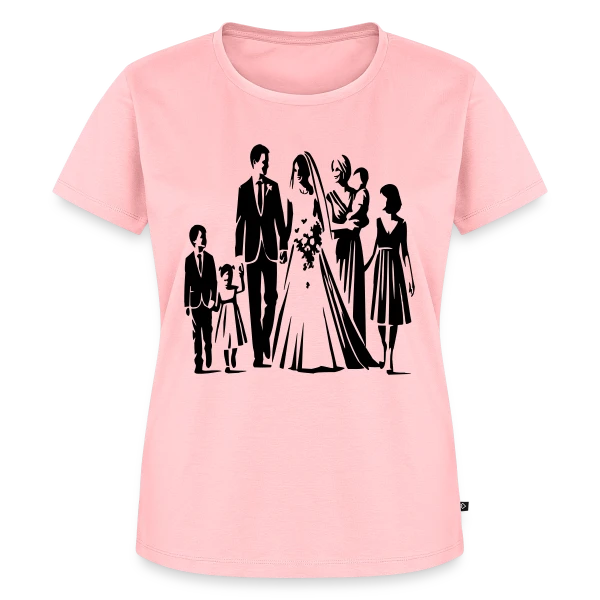 Maquette de T-shirt Premium bio Femme « Mariage et Fête » à personnaliser