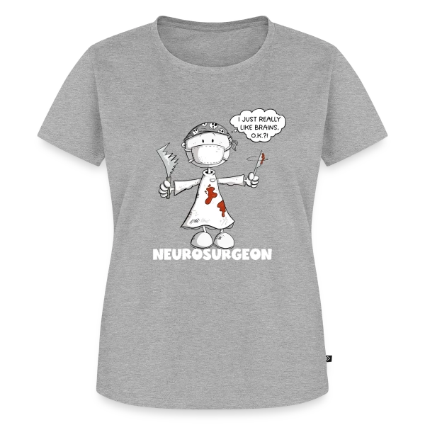 Maquette de T-shirt Premium bio Femme « Chirurgien Cartoon Rigolo : Le Maître du Bistouri » à personnaliser