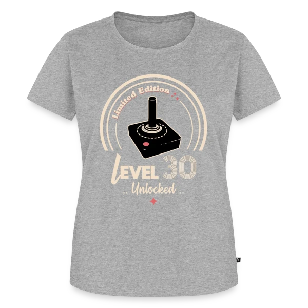'Niveau 30 Débloqué' - Anniversaire Gamer sur T-shirt Premium bio Femme