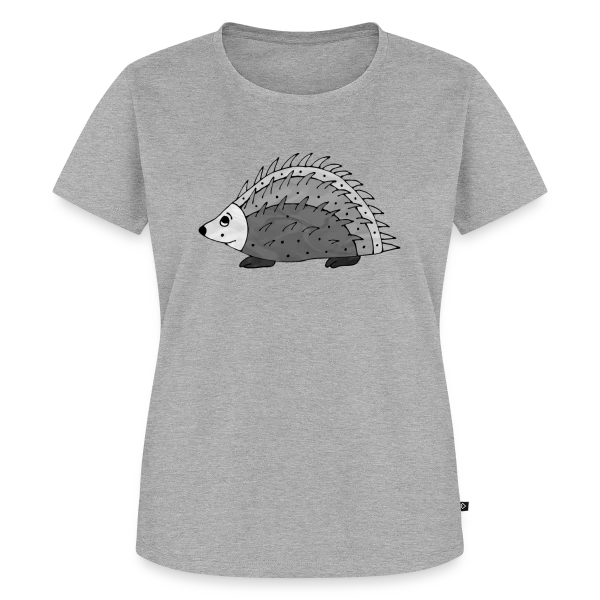 Maquette de T-shirt Premium bio Femme « Hérisson Amical » à personnaliser