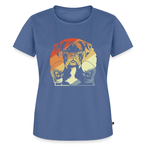 Maquette de T-shirt Premium bio Femme « Boxer Rétro Boxeur » à personnaliser