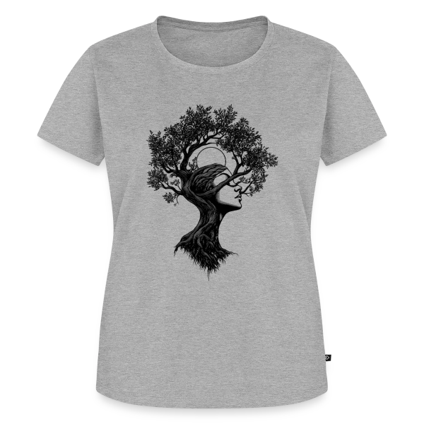 Maquette de T-shirt Premium bio Femme « Arbre Femme Bohème Mystique » à personnaliser