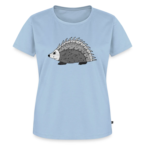 Maquette de T-shirt Premium bio Femme « L'Hérisson Malicieux » à personnaliser