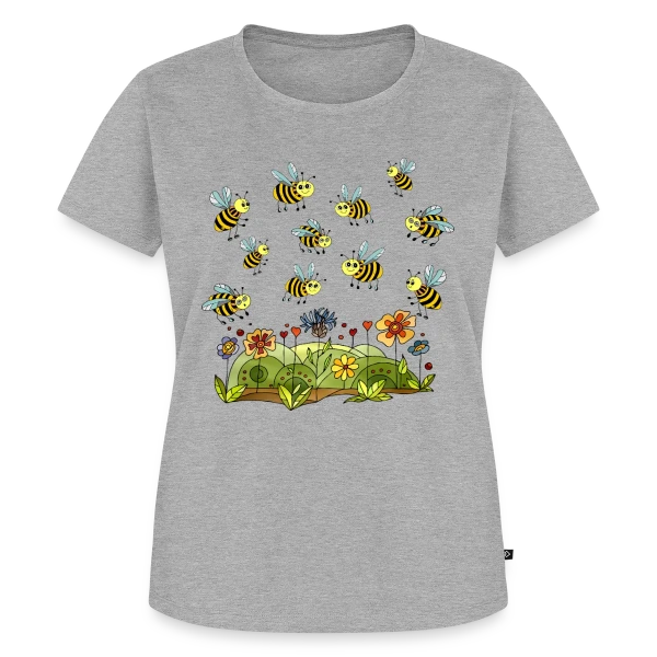 Maquette de T-shirt Premium bio Femme « Monde des Insectes » à personnaliser