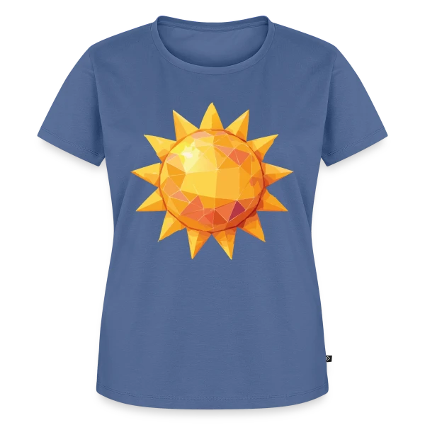 Maquette de T-shirt Premium bio Femme « Soleil Radieux » à personnaliser