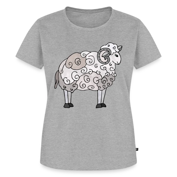 Maquette de T-shirt Premium bio Femme « L'Énigme 2074 » à personnaliser