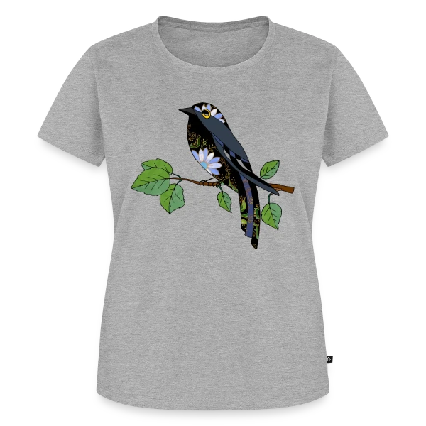 Maquette de T-shirt Premium bio Femme « Numéro Unique 2967 » à personnaliser