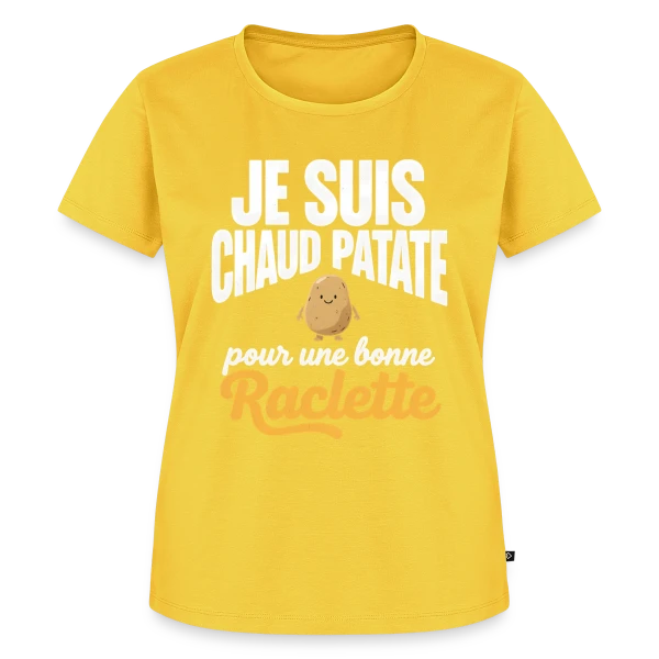 Maquette de T-shirt Premium bio Femme « Illustration Géométrique Moderne » à personnaliser