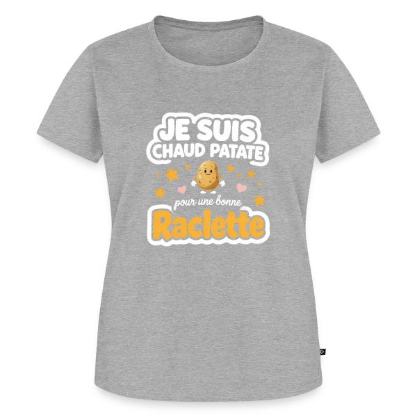 Maquette de T-shirt Premium bio Femme « Design Minimaliste Élégant » à personnaliser