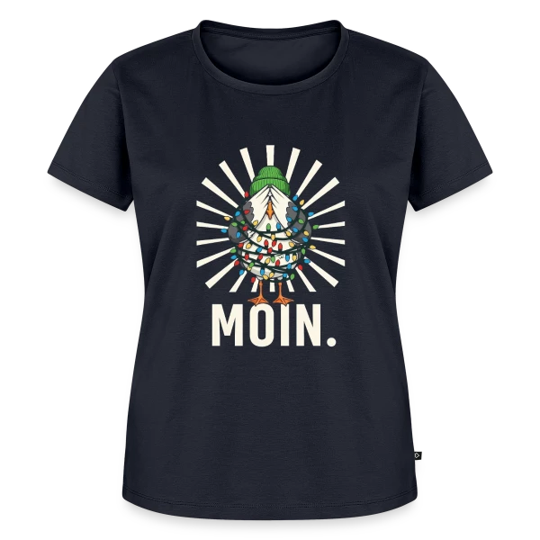 Maquette de T-shirt Premium bio Femme « Élégance Pure et Simple » à personnaliser