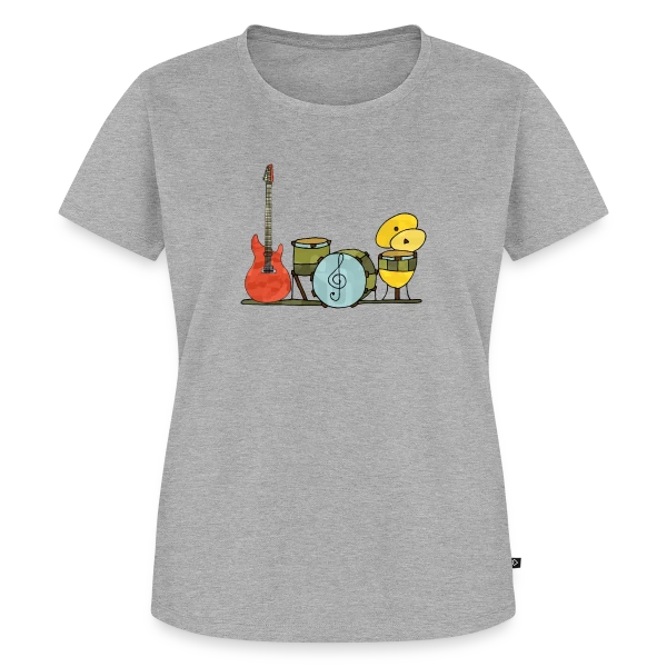 Maquette de T-shirt Premium bio Femme « L'Énigme Numérique 3588 » à personnaliser