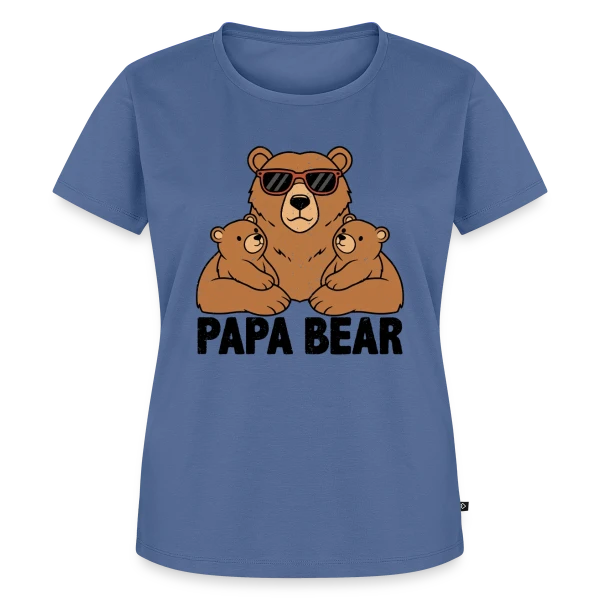 Maquette de T-shirt Premium bio Femme « 'Papa Bear' - Force et Tendresse Familiale » à personnaliser
