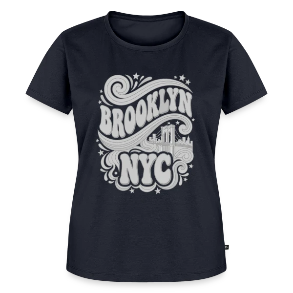 Maquette de T-shirt Premium bio Femme « Esprit Brooklyn NYC » à personnaliser