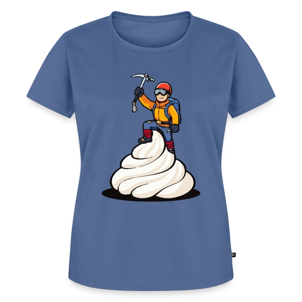 Maquette de T-shirt Premium bio Femme « L'Alpiniste: Conquête des Sommets » à personnaliser