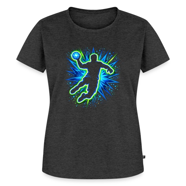 Maquette de T-shirt Premium bio Femme « Motif Abstrait Géométrique Coloré » à personnaliser
