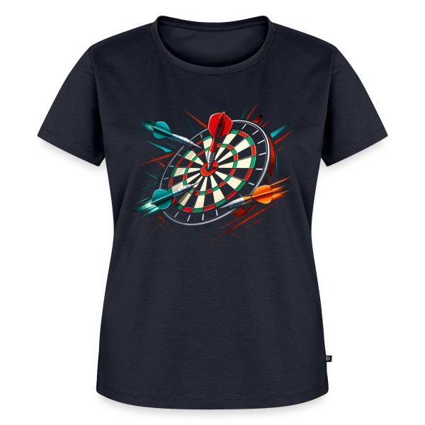 Maquette de T-shirt Premium bio Femme « Séquence Aléatoire » à personnaliser