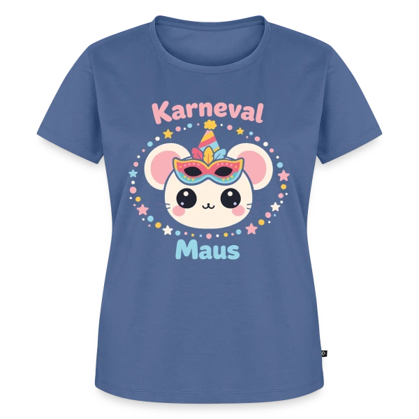 Maquette de T-shirt Premium bio Femme « Flux Créatif » à personnaliser