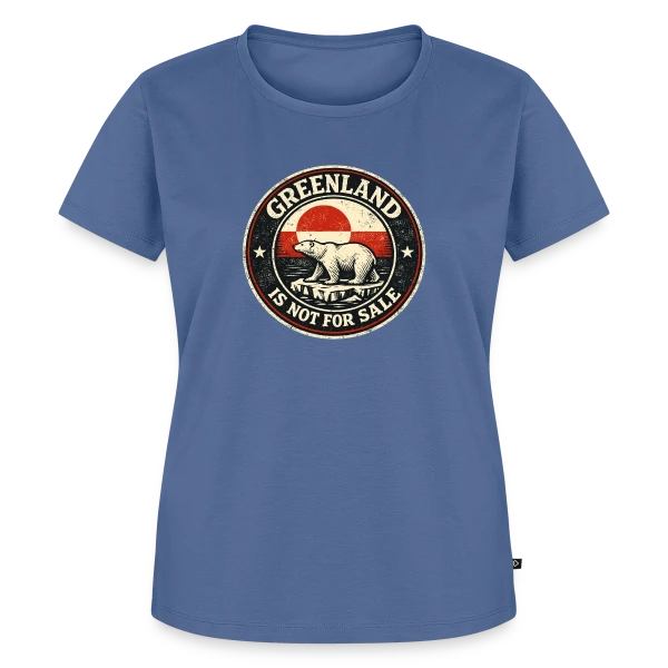 Maquette de T-shirt Premium bio Femme « Mystère Abstrait » à personnaliser