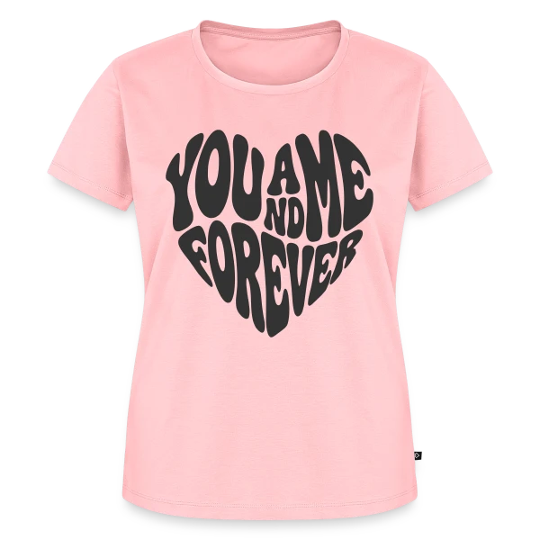 Maquette de T-shirt Premium bio Femme « Cœur Amour Infini » à personnaliser
